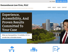 Tablet Screenshot of dannenbaumlaw.com